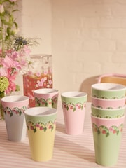 Cath Kidston Strawberry Melamine Picnic Tumblers 8 Pack - Image 2 of 5
