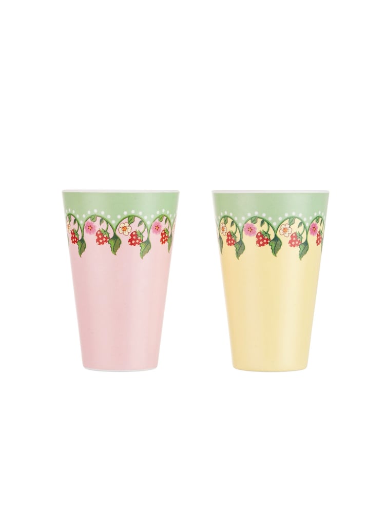 Cath Kidston Strawberry Melamine Picnic Tumblers 8 Pack - Image 5 of 5
