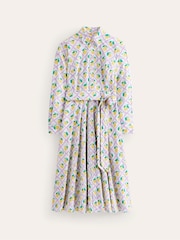 Boden Cream Amy 100% Cotton Midi Shirt Dress - Image 6 of 6