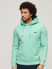 Superdry Green Essential Logo Hoodie - Image 1 of 6