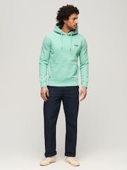 Superdry Green Essential Logo Hoodie - Image 2 of 6