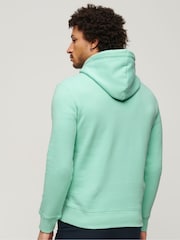 Superdry Green Essential Logo Hoodie - Image 3 of 6