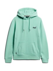 Superdry Green Essential Logo Hoodie - Image 4 of 6