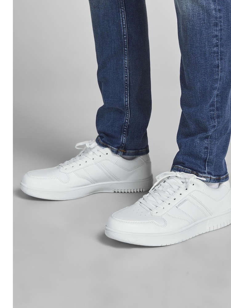 JACK & JONES White Jam Low Trainers - Image 1 of 5