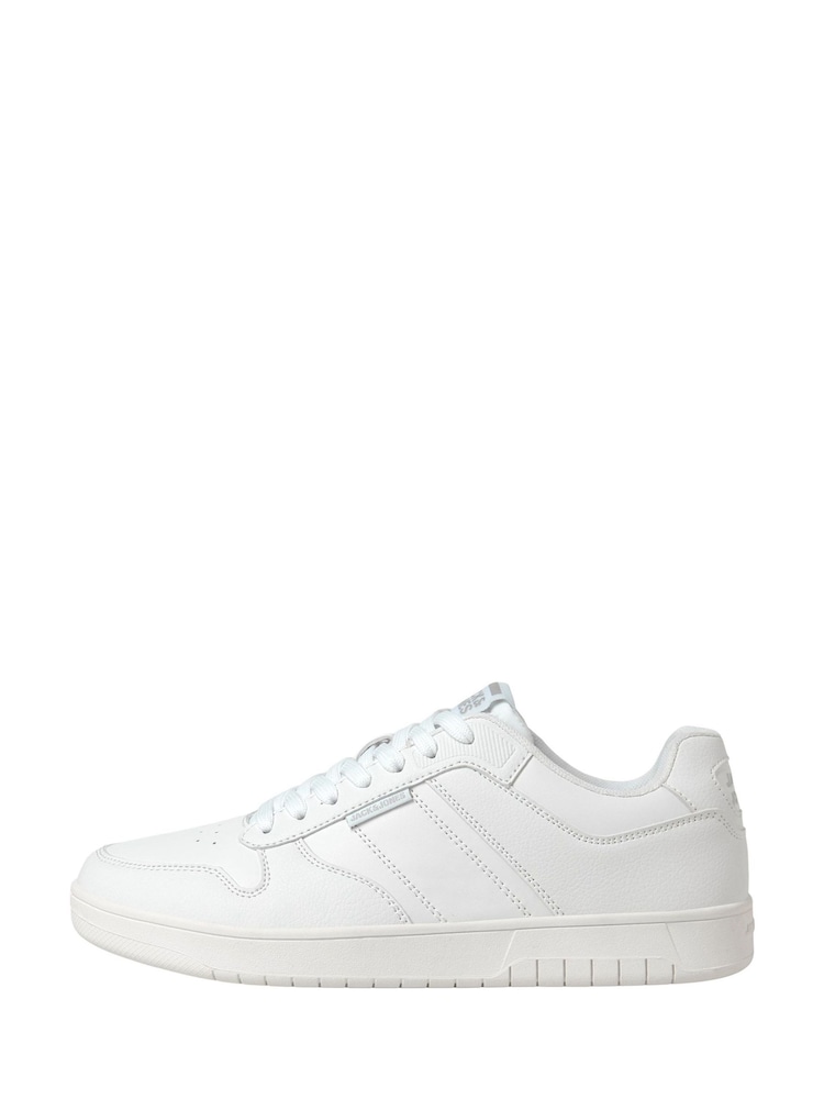 JACK & JONES White Jam Low Trainers - Image 2 of 5