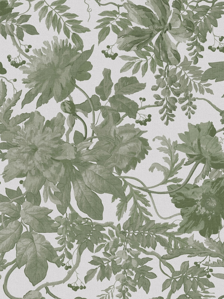 Graham & Brown Green Enzia Wallpaper Sample - Image 2 of 3