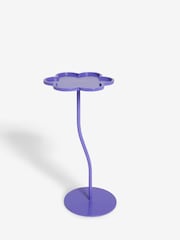 Eleanor Bowmer Purple Flower Side Table - Image 3 of 4