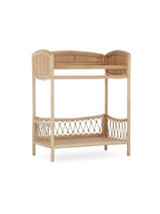 Cuddleco Natural Aria Wave Rattan Changing Table with Hanging Rail - Image 2 of 4