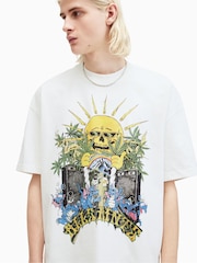 AllSaints White Fest Crew Neck T-Shirt - Image 2 of 7