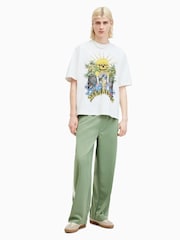 AllSaints White Fest Crew Neck T-Shirt - Image 4 of 7