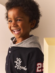 Black/White Varsity Hoodie and Joggers Set (3mths-7yrs) - Image 4 of 6