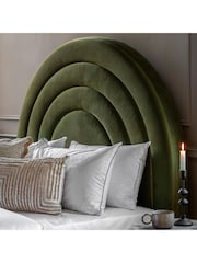Gallery Home Green Hawes Upholstered Velvet Bed - Image 2 of 4