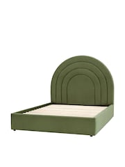Gallery Home Green Hawes Upholstered Velvet Bed - Image 4 of 4