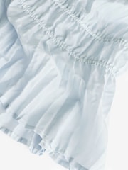Gap Grey Pleated V Neck Cinched Sleeveless Top - Image 5 of 5