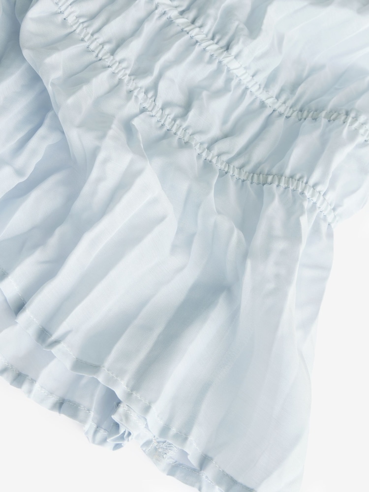 Gap Grey Pleated V Neck Cinched Sleeveless Top - Image 5 of 5