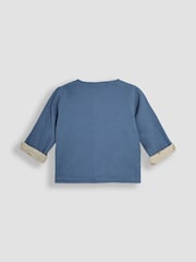 JoJo Maman Bébé Denim Baby Fox Velour Set 3 Piece - Image 11 of 11