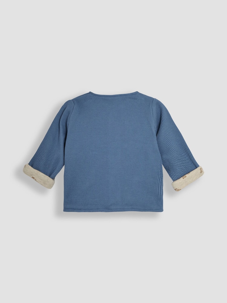 JoJo Maman Bébé Denim Baby Fox Velour Set 3 Piece - Image 11 of 11