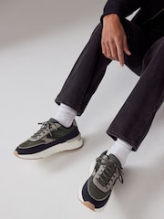 Kaki zelena - Nylon tekač čevlji - Slika 1 iz 7