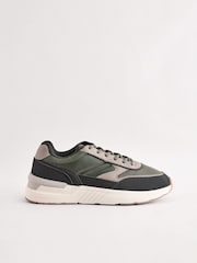 Kaki zelena - Nylon tekač čevlji - Slika 3 iz 7