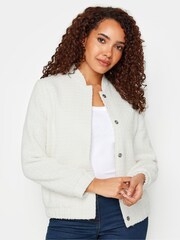 M&Co Cream Boucle Bomber Jacket - Image 1 of 4