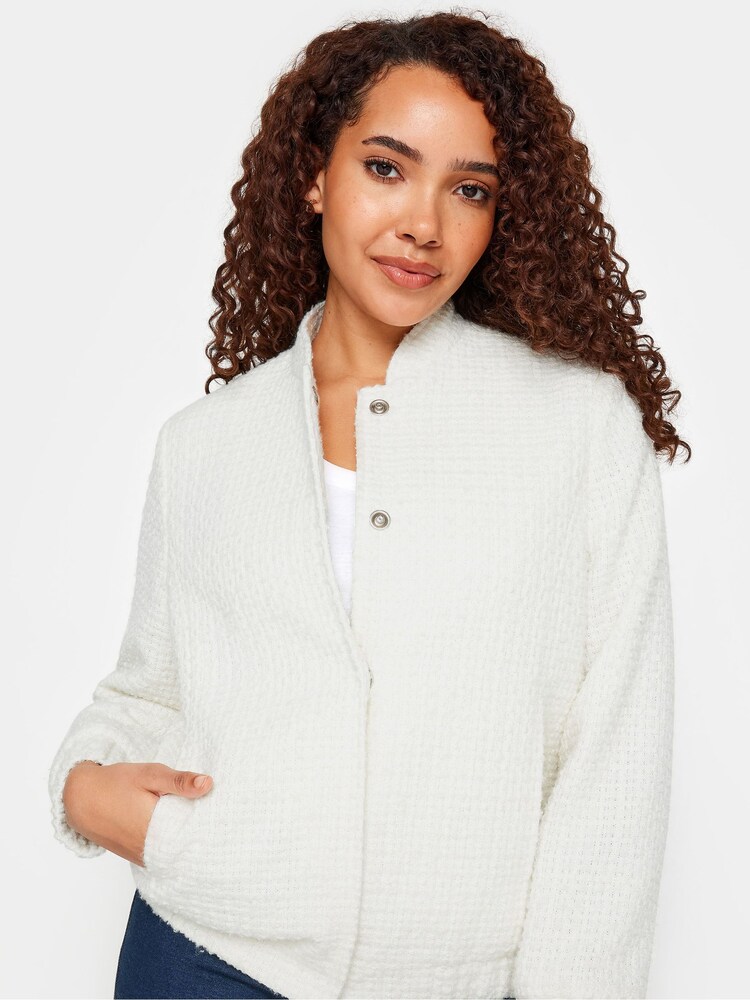 M&Co Cream Boucle Bomber Jacket - Image 4 of 4