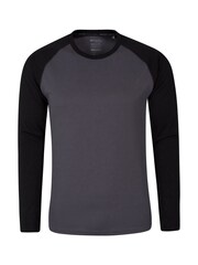 Mountain Warehouse Black Endurance Mens Long Sleeved Top - Image 1 of 4