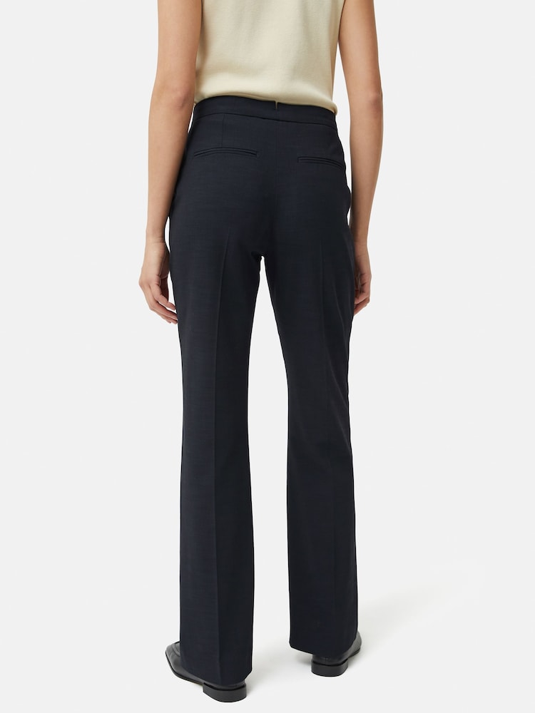 Jigsaw Blue Crosshatch Mason Trousers - Image 2 of 6