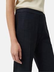 Jigsaw Blue Crosshatch Mason Trousers - Image 5 of 6