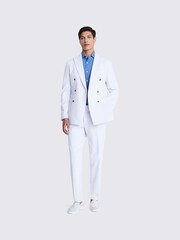 MOSS Blue Tailored Fit Corduroy Jacket - Image 3 of 7