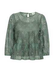 Kaffe Green Paula Lace 3/4 Sleeve Blouse - Image 5 of 6