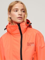 Superdry Pink Hooded Embroidered SD Windbreaker Jacket - Image 4 of 4