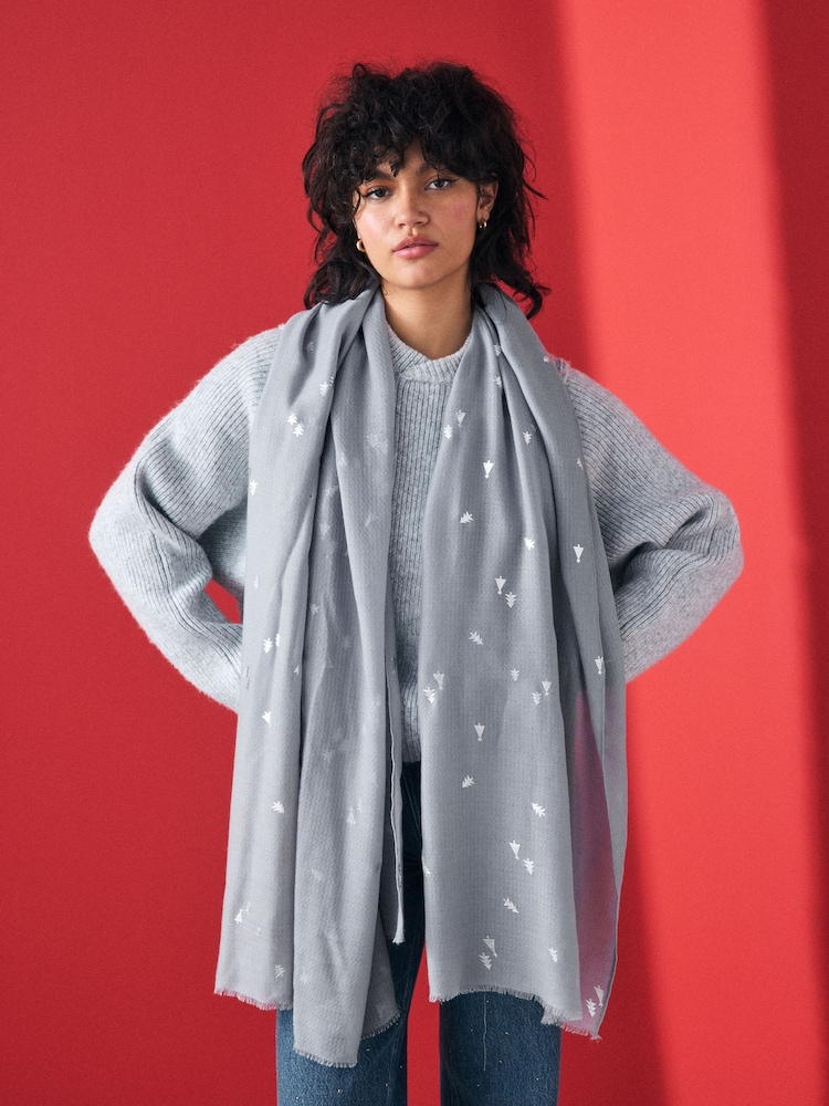 Foil Tree Lightweight Scarf - Image 2 of 10