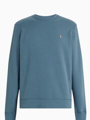 AllSaints Blue Raven Contrast Sweat Top - Image 6 of 6