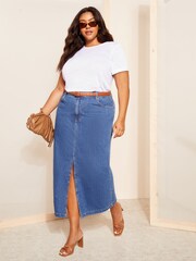 Curves Like These White Lightweight Short Sleeve T-Shirt - Image 2 of 4