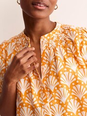 Boden Yellow Ada Linen Top - Image 3 of 5