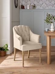 Laura Ashley Baron Chenille Hazlenut Ropsley Dining Chair - Image 1 of 8