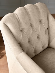 Laura Ashley Baron Chenille Hazlenut Ropsley Dining Chair - Image 2 of 8