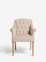 Laura Ashley Baron Chenille Hazlenut Ropsley Dining Chair - Image 4 of 8