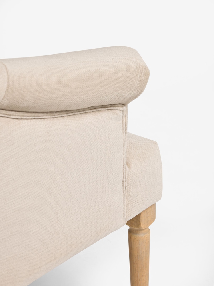 Laura Ashley Baron Chenille Hazlenut Ropsley Dining Chair - Image 8 of 8