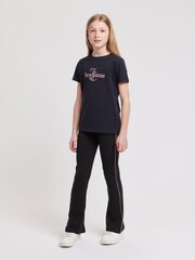 Juicy Couture Blue Girls Classic Fit 100% Cotton Diamanté T-Shirt - Image 2 of 7