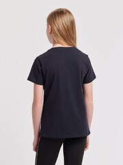 Juicy Couture Blue Girls Classic Fit 100% Cotton Diamanté T-Shirt - Image 4 of 7
