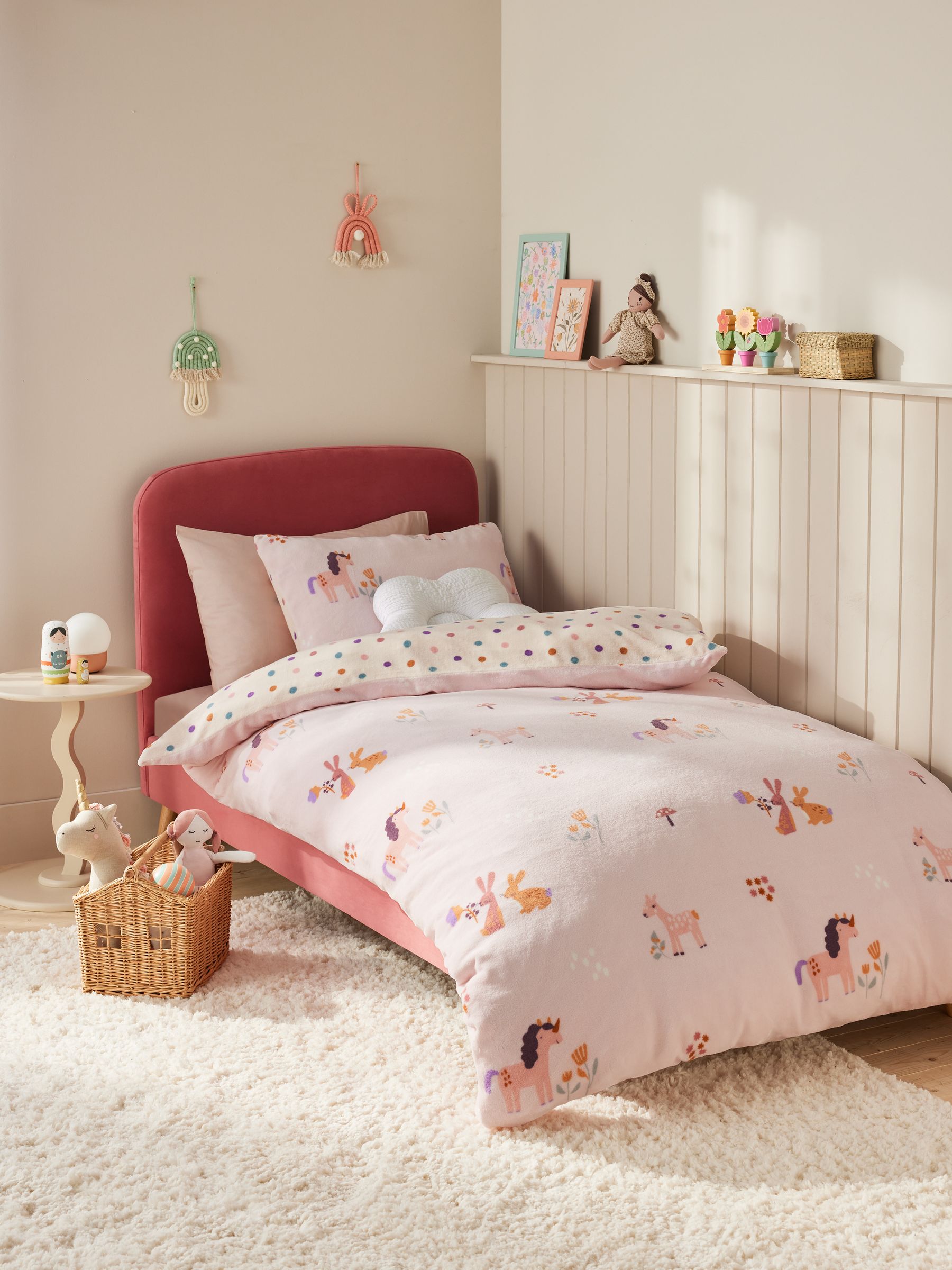 Queen size unicorn quilt cover outlet