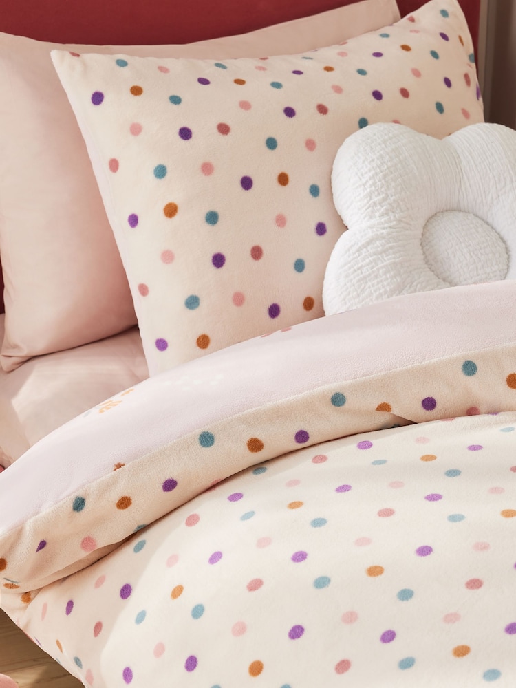 Fleece Unicorn Duvet Cover and Pillowcase Set - Image 6 of 9