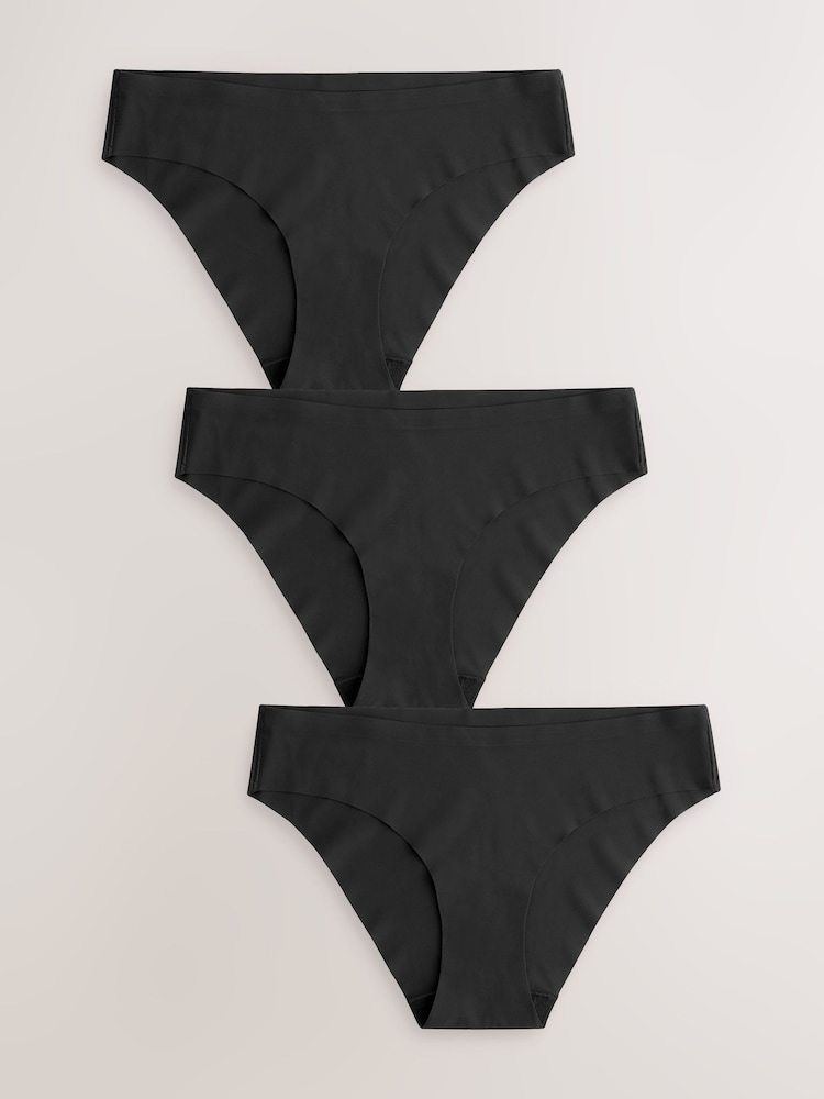 Noir - Lot 3 culottes invisibles et confortables - Image 5 of 8