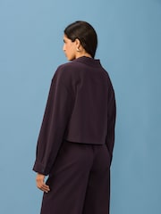 Burgundy Double Zip Tailored Jacket - Image 3 of 9