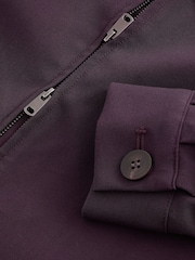 Burgundy Double Zip Tailored Jacket - Image 7 of 9