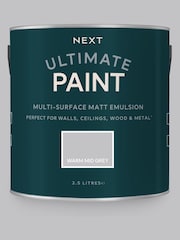 Warm Mid Grey Ultimate Multi-Surface 2.5L Paint - Image 1 of 5