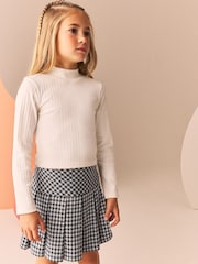 Schwarzweiß-kariert - Pleated Skort (3-16yrs) - Bild 2 von 8