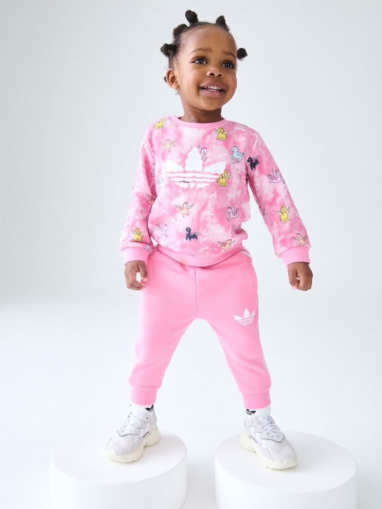 adidas Originals Infant 100% Cotton Crew Tracksuit - Изображение 1 из 7