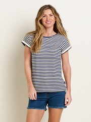 Brakeburn Blue Parker 100% Cotton T-Shirt - Image 1 of 4